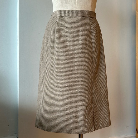 Vintage Glensport II beige pencil skirt small - Picture 5 of 9